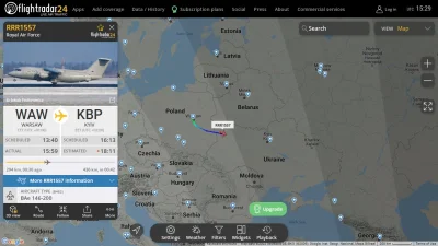 delvian - Samolot z RAF'u wystartował z Warszawy, leci do Kijowa. 

https://www.fli...