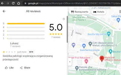Stoned_Meadow - Urząd miasta w Wieluniu otrzymał moją ocenę na mapach googla. Mocna j...