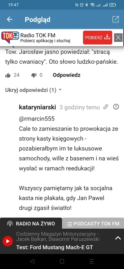 sirCogito - W komentarzach jak zwykle kopalnia złotych myśli suwerena.