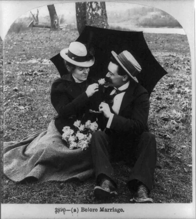 myrmekochoria - Przed małżeństwem i po małżeństwie, chyba 1906.

#starszezwoje - ta...