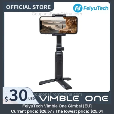 n____S - FeiyuTech Vimble One Gimbal [EU]
Cena: $26.57 (najniższa w historii: $25.04...