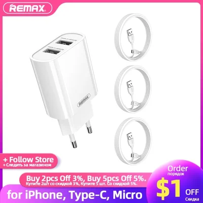 duxrm - Remax USB Charger 2 Ports with Cable
Cena z VAT: 2,65 $
Link ---> Na moim F...