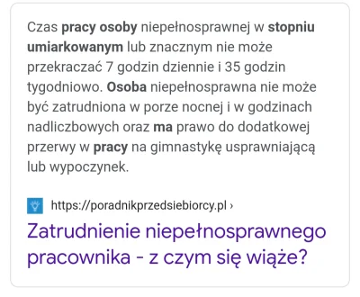 ZarazCieZjem - @zaracizaebeebe: mylisz się, niepełnosprawni nie mogą pracować w nocy,...