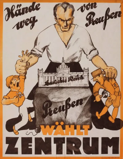 Karp_Molotow - Plakat polityczny Niemieckiej Partii Centrum z 1932r. "Ręce precz od P...