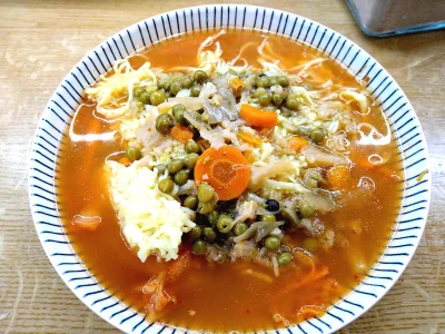 mielonkazdzika - Zupa warzywna z kimchi 
Eksperyment uznaje za udany
#gotujzwykopem...