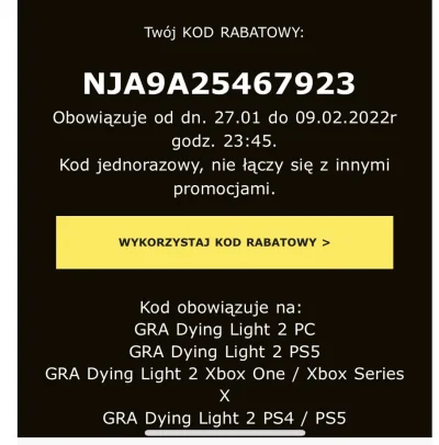 masterhak2 - Jakby ktoś chciał to poniżej kod do eurortv na 20 zł #dyinglight2 #ps4 #...