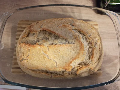 moll - @erjan zrobiłam wypiek chleba w szkle na ustawieniu piekarnika konwekcyjne 190...