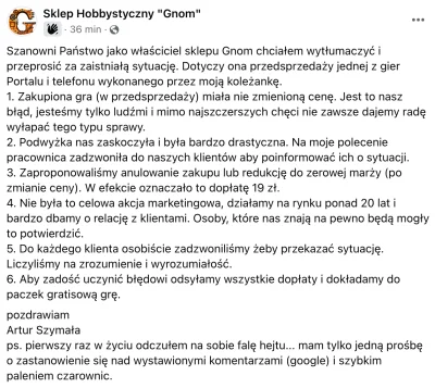 Quimeen - Odpowiedź właściciela