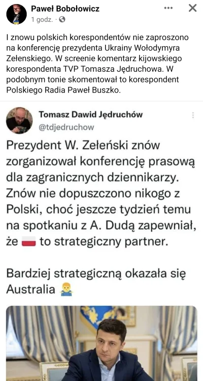 Dzieciok - Znowu polskich korespondentów nie zaproszono na konferencję prasową prezyd...