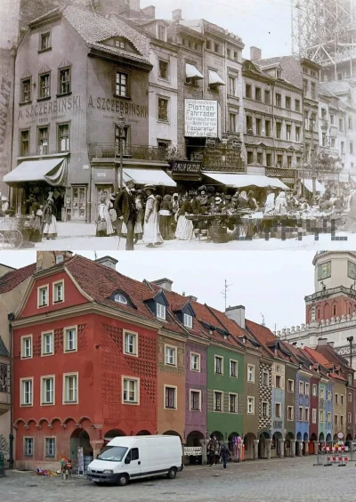 gruby2305 - Stary Rynek Poznański zdjęcia z 1911 i 2021 

#poznan #zdjeciahistoryczne...