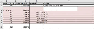 kamros92 - #excel 
Robię sobie zestawienie sprzedawanych pozycji.
Problem jest taki...