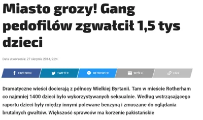 JakubWedrowycz - @ZenonZabawny: ...albo o tym, że w jednym brytyjskim mieście zgwałco...