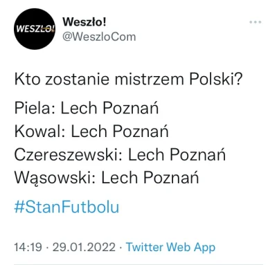 L.....e - No i rzuciły warszawioki klątwę, teraz się wszystko posypie.
#ekstraklasa #...