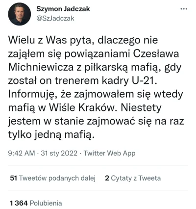 Lolenson1888 - Średnio przepadam za Jadczakiem, ale jakie on od wczoraj robi oro na T...