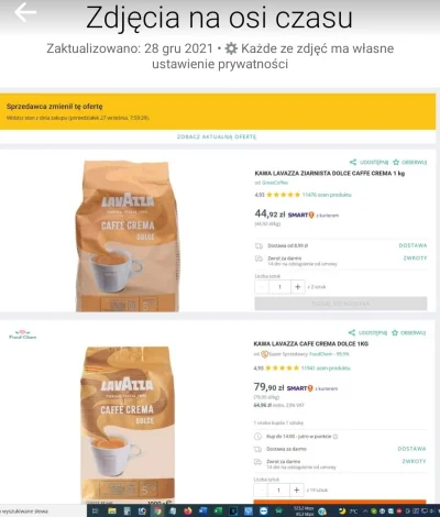 extralange - Oto zdjęcie z fb rudego. To oferta kawy na allegro. 
Wiemy wszyscy, że ...