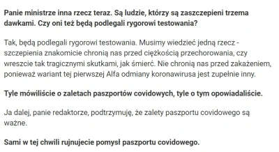 n.....m - Dzban Piecha sam przyznaje, że szczepienie nie chroni przed zakażeniem, a r...