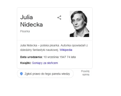 perdoo-pedro - Pani Julia z tego co google pokazuje to jeszcze żyje. Ciekawe czy dało...