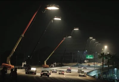 erebeuzet - Oświetlenie autostrady na potrzeby sceny w "Once upon a time in hollywood...
