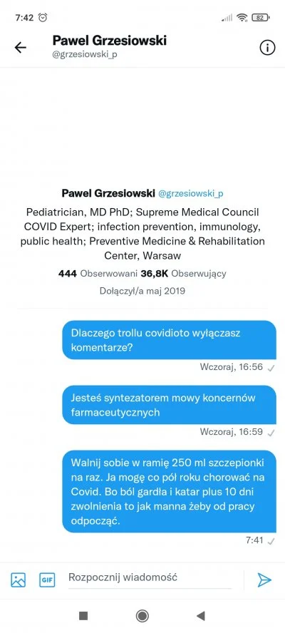 wiem_wszystko - @drPGrzesiowski Pawełkó odpisz!!!
#koronawirus