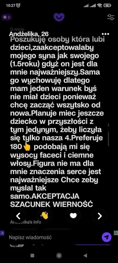 BetonowyMurek - Min 180cm brunet, bez dzieci, ale ty masz patrzeć na serce bo jestem ...