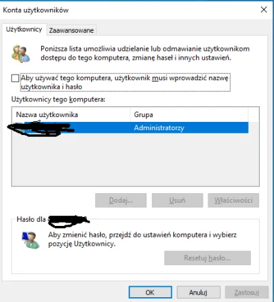 Brajanusz22 - windows 10 przy logowaniu woła o hasło mimo że jest wyłączone, jak to z...