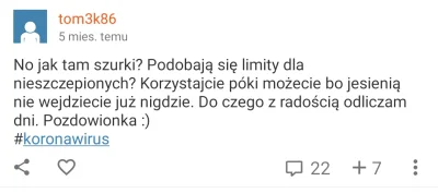 Krupier - @tom3k86: tej, szurku. Ile jeszcze mamy czekać? Bo tu już wiosna za progiem...