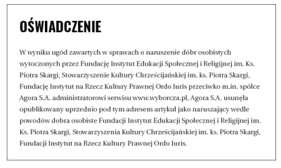 Priya - Jego artykuły o Ordo Iuris na wyborcza.pl usunięto przed strachem o pozew, wi...