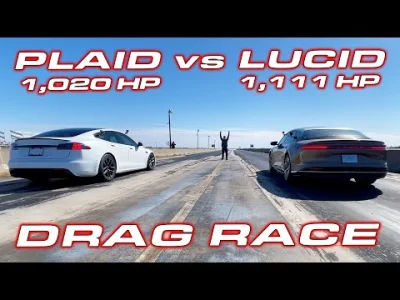 noisy - Lucid Air Dream Edition vs Tesla Plaid 

1/4 Mile Drag and Roll Races

#l...