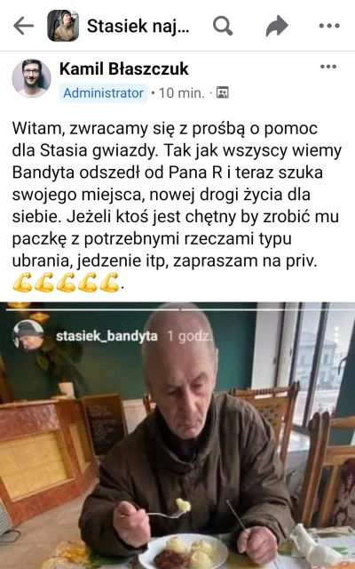 Ksemidesdelos - Nowa Firma apeluje: wysyłajcie paczki dla Staśka

Tylko się nie pobij...