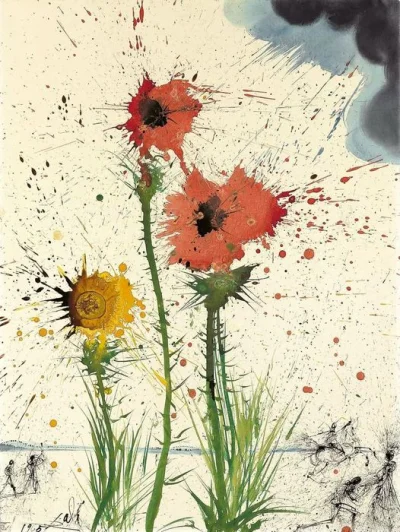 Lifelike - Spring Explosive; Salvador Dalí
akwarela, gwasz, tusz na płycie, 1965 r.,...