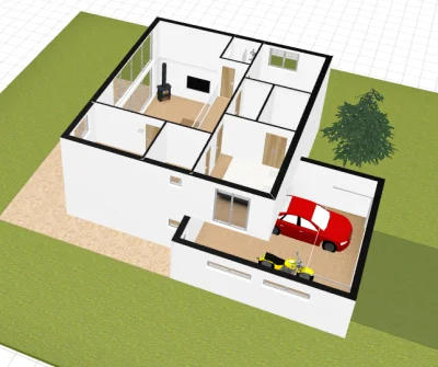 Wloczykij2 - Siemka, 

z nudów zacząłem projektować dom w jakim mógłbym mieszkać. Z...