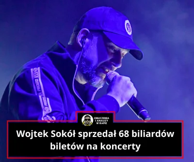 koba01 - Ile biletów na swoje koncerty sprzedał Wojtek Sokół?

Wojtek Sokół na swoi...