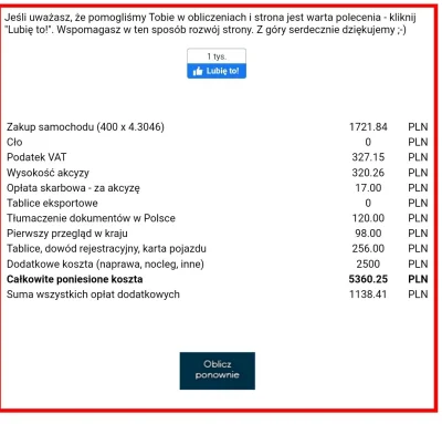 openordie - @sprzedafcaMakaronu cały koszt to 5400.

Może trochę mniej bo do opłat po...