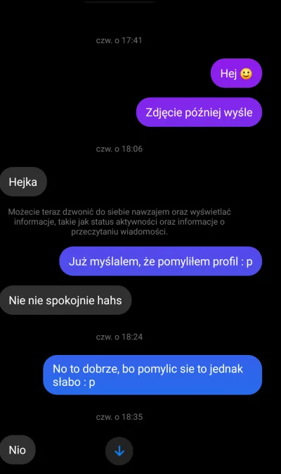 s.....y - Poznałem pewnego #rozowypasek na czacie internetowym i przeszliśmy na messe...