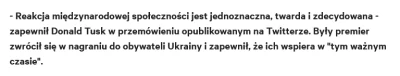 janjanx3 - Tymczasem Tusk na Twitterze robi łaskę Ukraińcom