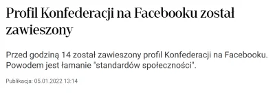 R187 - To już równo miesiąc odkąd profil Konfederacji na Facebooku znacząco podniósł ...