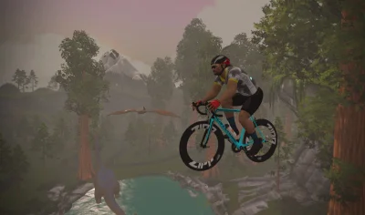 arbuzo - I believe I can fly... Taki mały bug w #zwift po zakończeniu Repack Ridge...