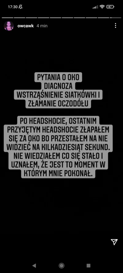 Krzysio_misio12 - Owca podobno ma złamany oczodół, więc nie dziwię się, że się poddał...