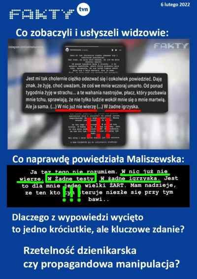 KerimChan - Fakty TVN wiedzą lepiej i "spreparowały" wypowiedź Natalii Maliszewskiej,...