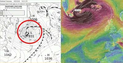 Pannoramix - Na Windy aż biało, na Ventusky aż czarno. Właśnie uformował się potężny ...