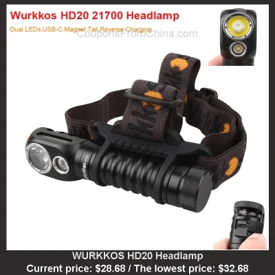 n____S - WURKKOS HD20 Headlamp
Cena: $28.68 (najniższa w historii: $32.68)
Koszt wy...