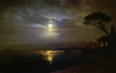 Lifelike - Moonlit night; Iwan Ajwazowski
olej na płótnie, 1888 r., 100 × 150 cm
#a...