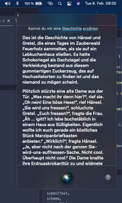 aptitude - Loooollllll

Siri opowiada od 10 lat nowe opowieści jak się zapyta się "...