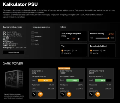 kszaku - @AnonimoweMirkoWyznania: Wejdź sobie na jakiś kalkulator PSU i policz moc np...