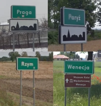 pdk_kmwtw - Zdjęcia przy znakach drogowych miejscowości, które są również za granicą ...