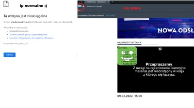 Koniczynka43 - Wygląda na to, że moje ip zostało trwale zablokowane na serwerach Tvp....