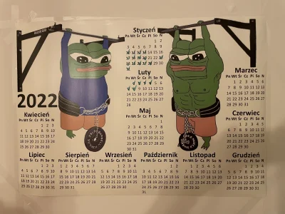 Gapciasty - Czołem Mirki! Jakoś w grudniu zrobiłem motywacyjny kalendarz treningowy i...