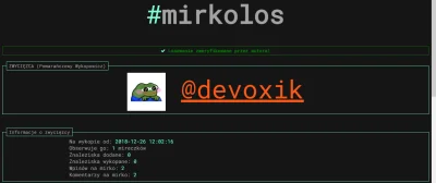 tiofen - Dobry wieczór, zwycięzcą rozdajo został @devoxik wylosowany przez #mirkolos ...