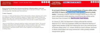 delvian - Różnica w ostrzeżeniu wydanym przez USA w kontekście Ukrainy. 
23 stycznia...