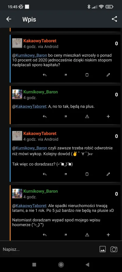 KakaowyTaboret - Nie przejmujcie się @mickpl i @Kurnikowy_Baron to pewnie trolle (⌐ ͡...